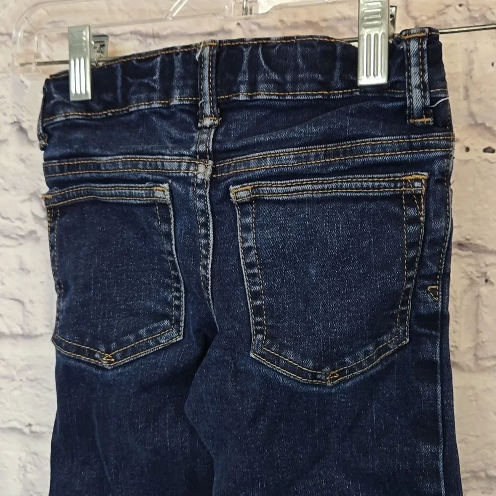 GAP Little Boys Blue Jeans 4 Straight Fit Denim Adjustable Waist Toddler Pants